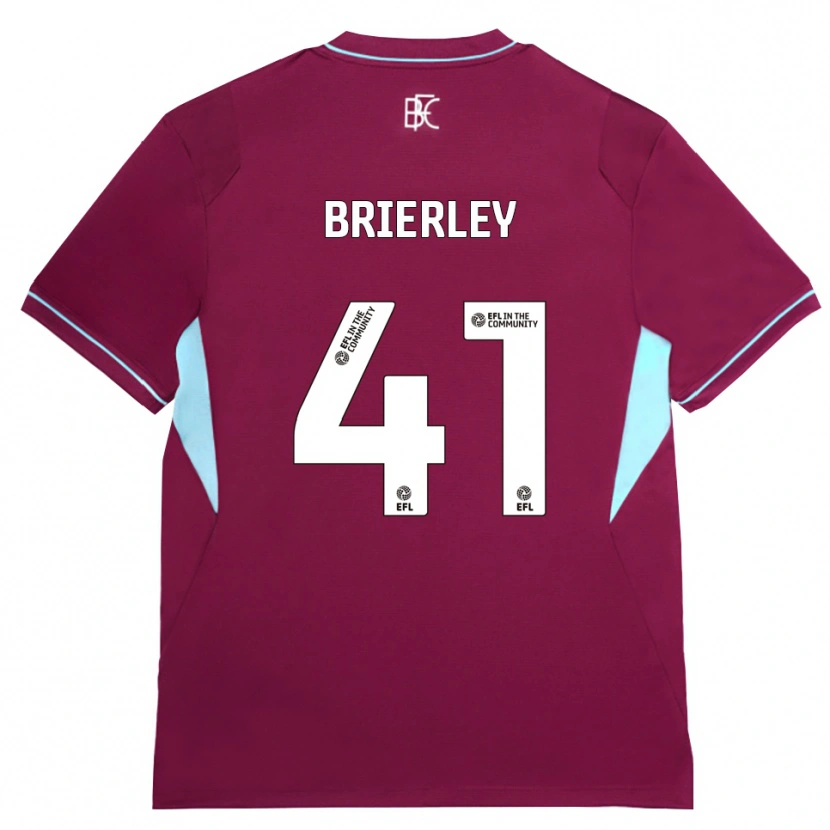 Danxen Homem Camisola George Brierley #41 Borgonha Verde Principal 2026/27 Camisa