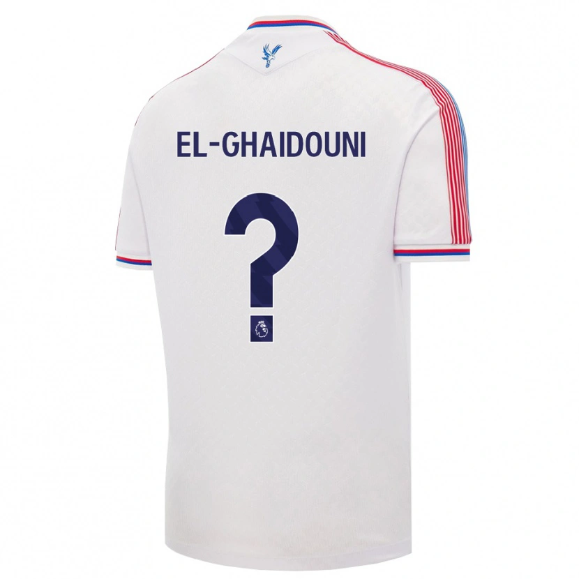 Danxen Homem Camisola Nabil El-Ghaidouni Taitt #0 Branco Vermelho Azul Principal 2026/27 Camisa