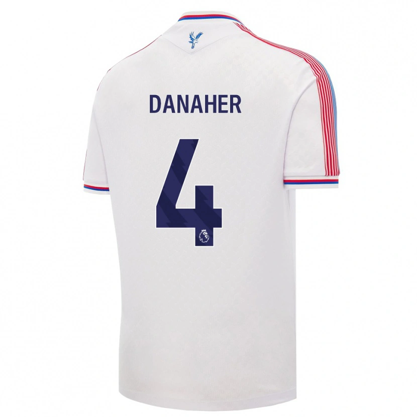 Danxen Homem Camisola Euan Danaher #4 Branco Vermelho Azul Principal 2026/27 Camisa