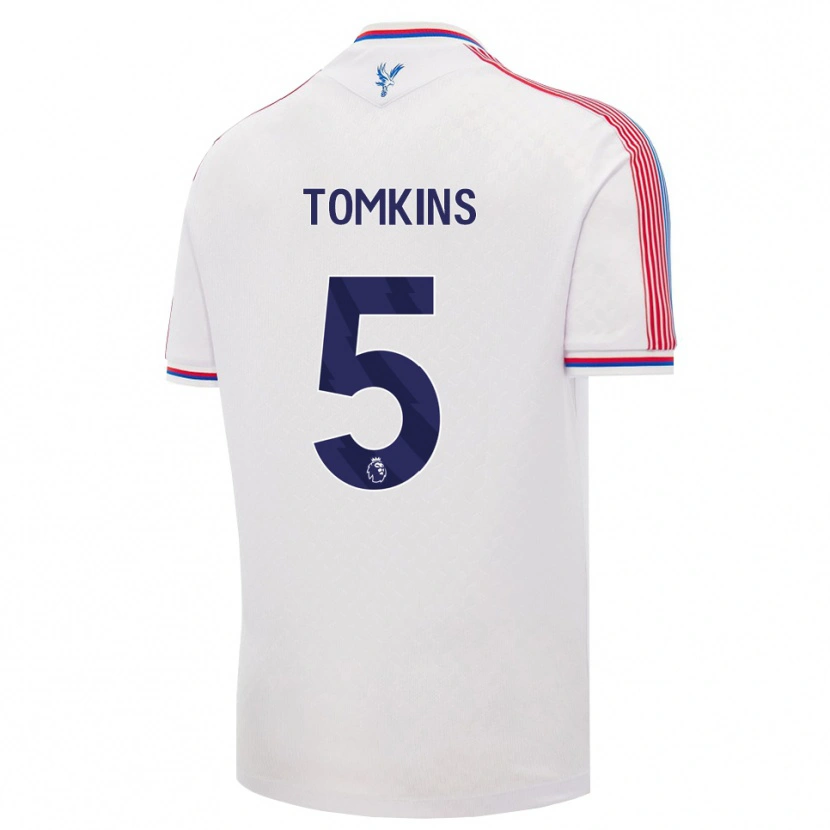 Danxen Homem Camisola James Tomkins #5 Branco Vermelho Azul Principal 2026/27 Camisa
