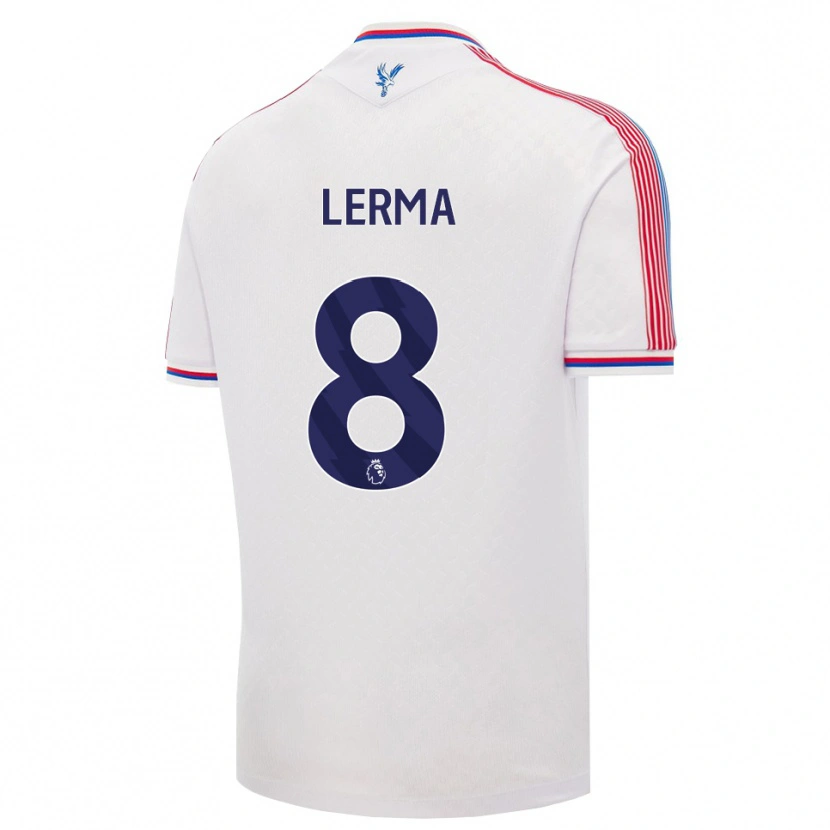 Danxen Homem Camisola Jefferson Lerma #8 Branco Vermelho Azul Principal 2026/27 Camisa