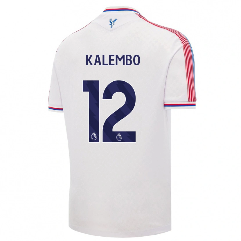 Danxen Homem Camisola Nathanael Kalembo #12 Branco Vermelho Azul Principal 2026/27 Camisa