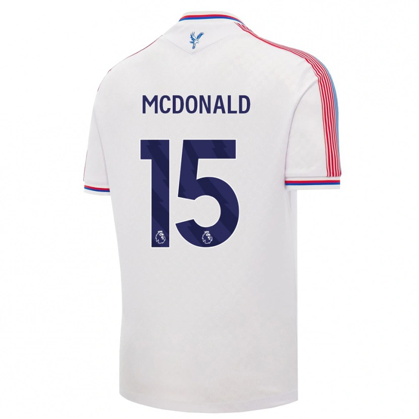 Danxen Homem Camisola Jayden Mcdonald #15 Branco Vermelho Azul Principal 2026/27 Camisa