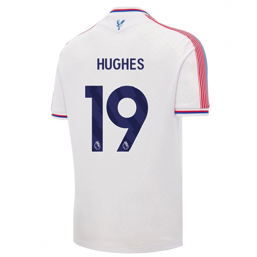 Danxen Homem Camisola Will Hughes #19 Branco Vermelho Azul Principal 2026/27 Camisa