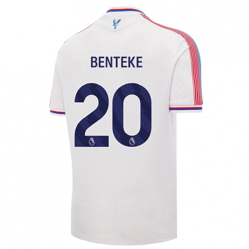 Danxen Homem Camisola Christian Benteke #20 Branco Vermelho Azul Principal 2026/27 Camisa