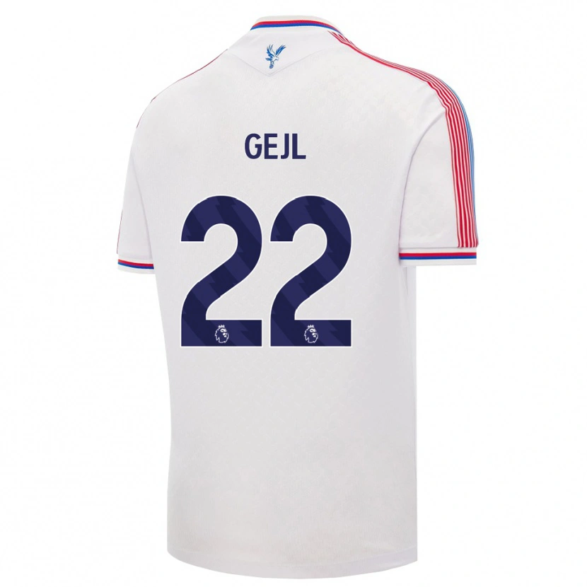 Danxen Homem Camisola Mille Gejl #22 Branco Vermelho Azul Principal 2026/27 Camisa