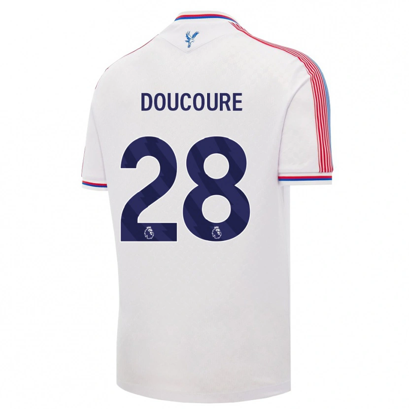 Danxen Homem Camisola Cheick Doucouré #28 Branco Vermelho Azul Principal 2026/27 Camisa