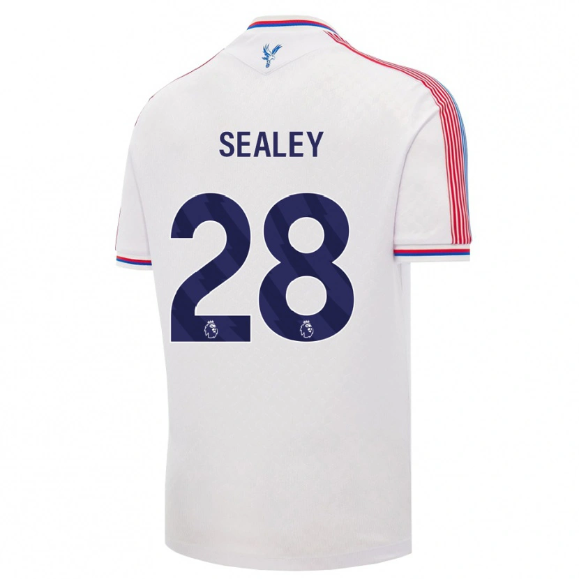 Danxen Homem Camisola Amaari Sealey #28 Branco Vermelho Azul Principal 2026/27 Camisa