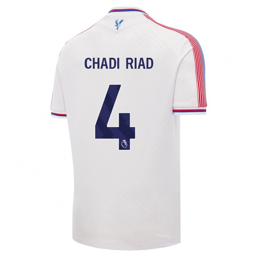 Danxen Homem Camisola Chadi Riad #4 Branco Vermelho Azul Principal 2026/27 Camisa