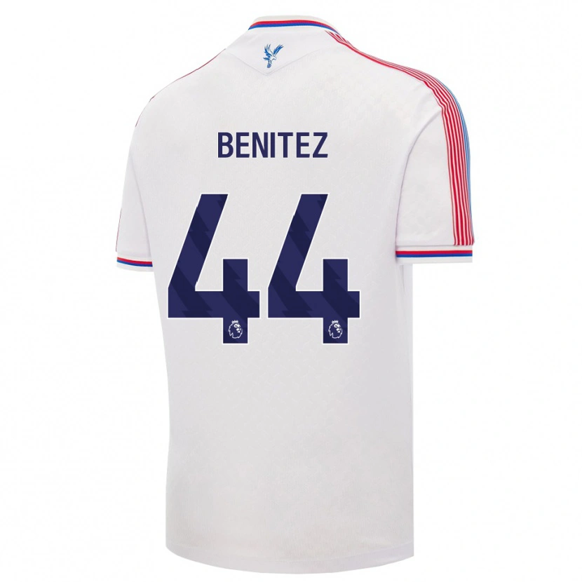 Danxen Homem Camisola Walter Benítez #44 Branco Vermelho Azul Principal 2026/27 Camisa