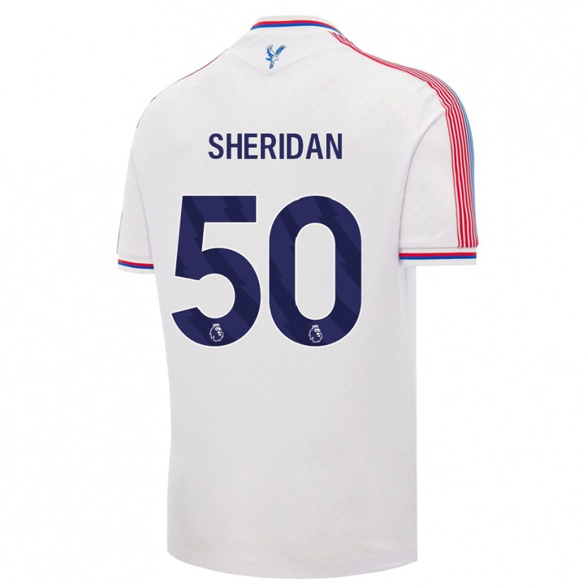 Danxen Homem Camisola Joe Sheridan #50 Branco Vermelho Azul Principal 2026/27 Camisa