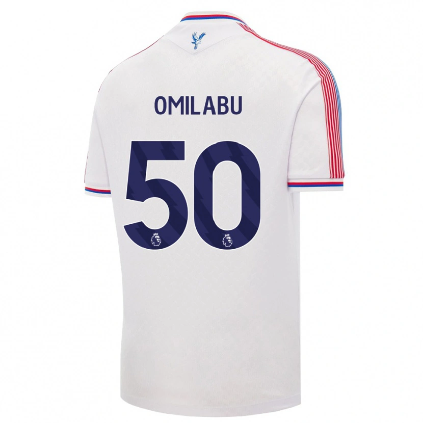 Danxen Homem Camisola David Omilabu #50 Branco Vermelho Azul Principal 2026/27 Camisa