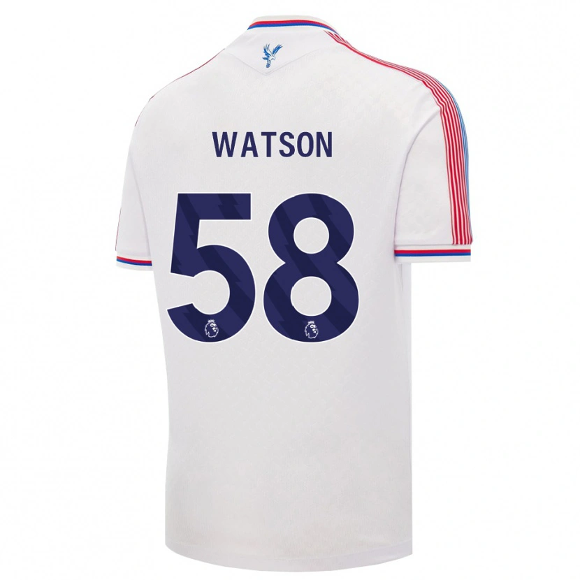 Danxen Homem Camisola Noah Watson #58 Branco Vermelho Azul Principal 2026/27 Camisa