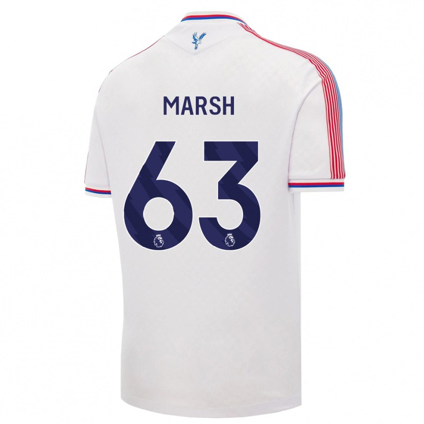 Danxen Homem Camisola Zach Marsh #63 Branco Vermelho Azul Principal 2026/27 Camisa