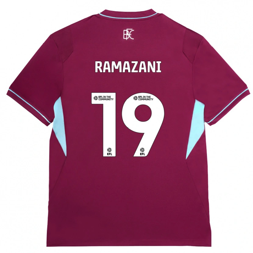 Danxen Homem Camisola Largie Ramazani #19 Borgonha Verde Principal 2026/27 Camisa