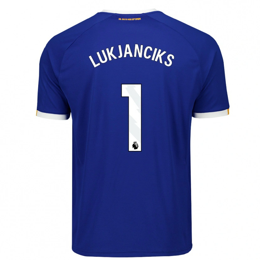 Danxen Homem Camisola Douglass Lukjanciks #1 Azul Branco Amarelo Principal 2026/27 Camisa