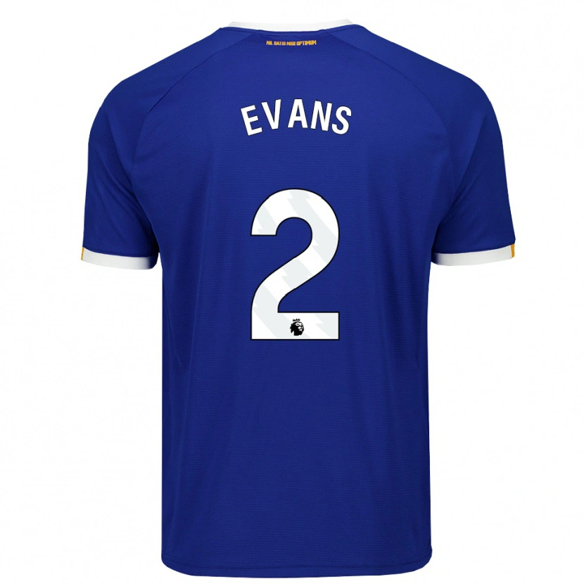 Danxen Homem Camisola Lewis Evans #2 Azul Branco Amarelo Principal 2026/27 Camisa