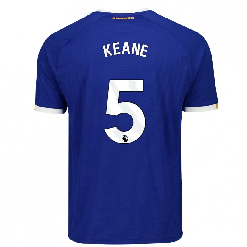 Danxen Homem Camisola Michael Keane #5 Azul Branco Amarelo Principal 2026/27 Camisa