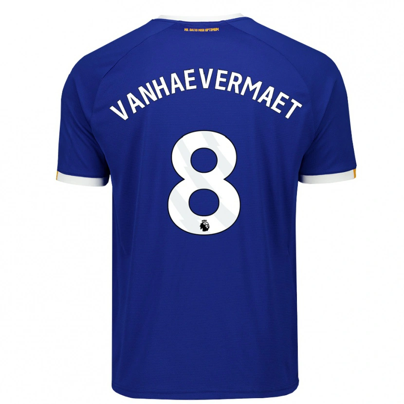 Danxen Homem Camisola Justine Vanhaevermaet #8 Azul Branco Amarelo Principal 2026/27 Camisa