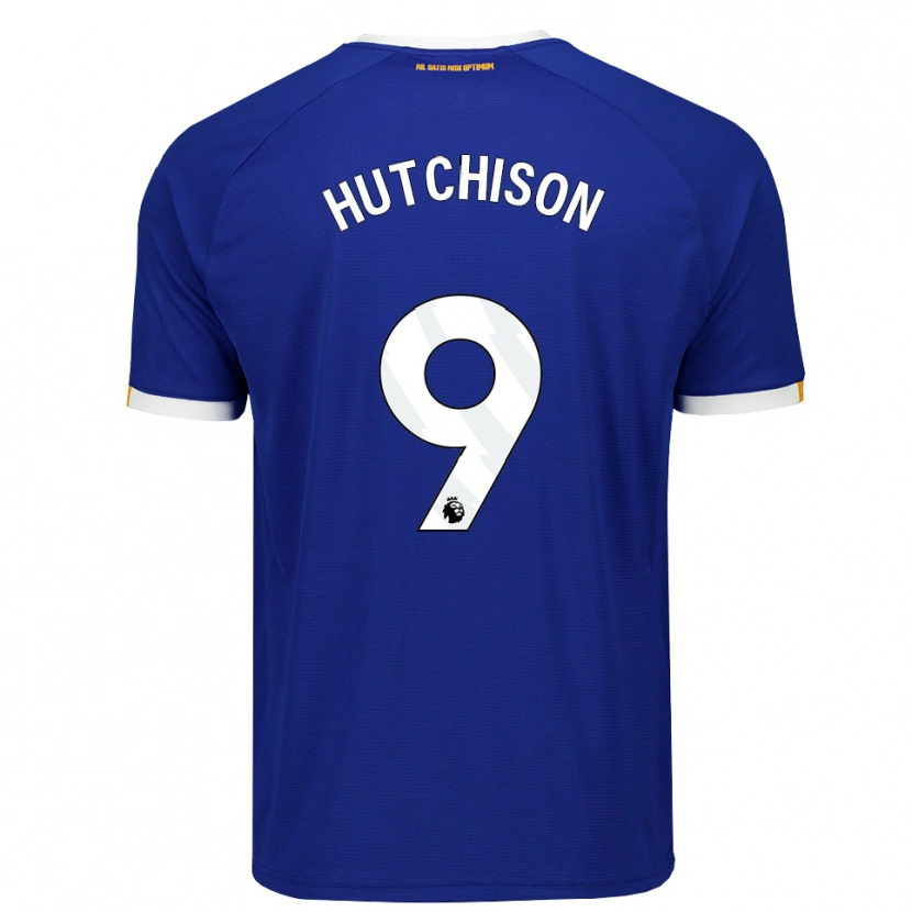 Danxen Homem Camisola Kai Hutchison #9 Azul Branco Amarelo Principal 2026/27 Camisa