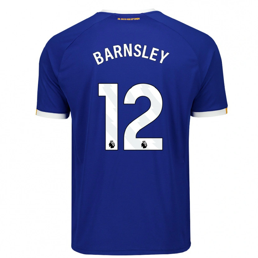 Danxen Homem Camisola Fraser Barnsley #12 Azul Branco Amarelo Principal 2026/27 Camisa