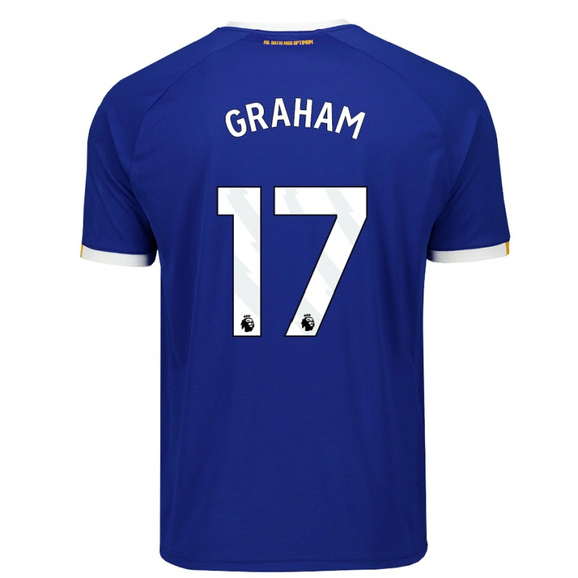 Danxen Homem Camisola Lucy Graham #17 Azul Branco Amarelo Principal 2026/27 Camisa