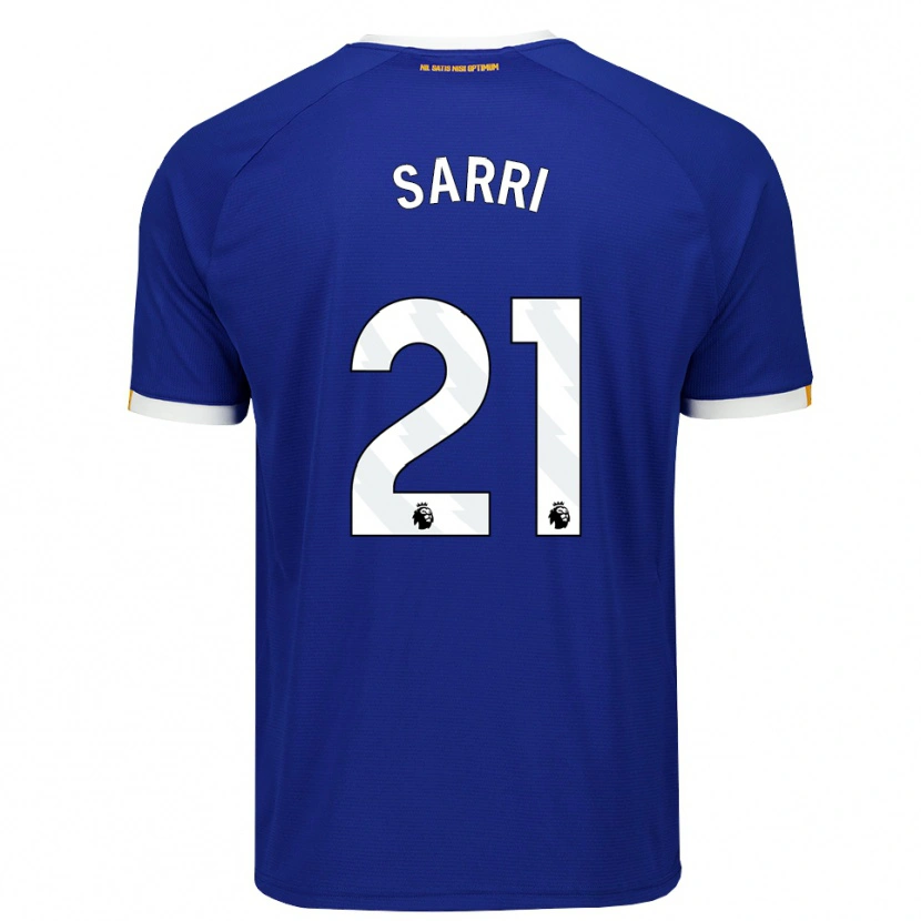Danxen Homem Camisola Veatriki Sarri #21 Azul Branco Amarelo Principal 2026/27 Camisa