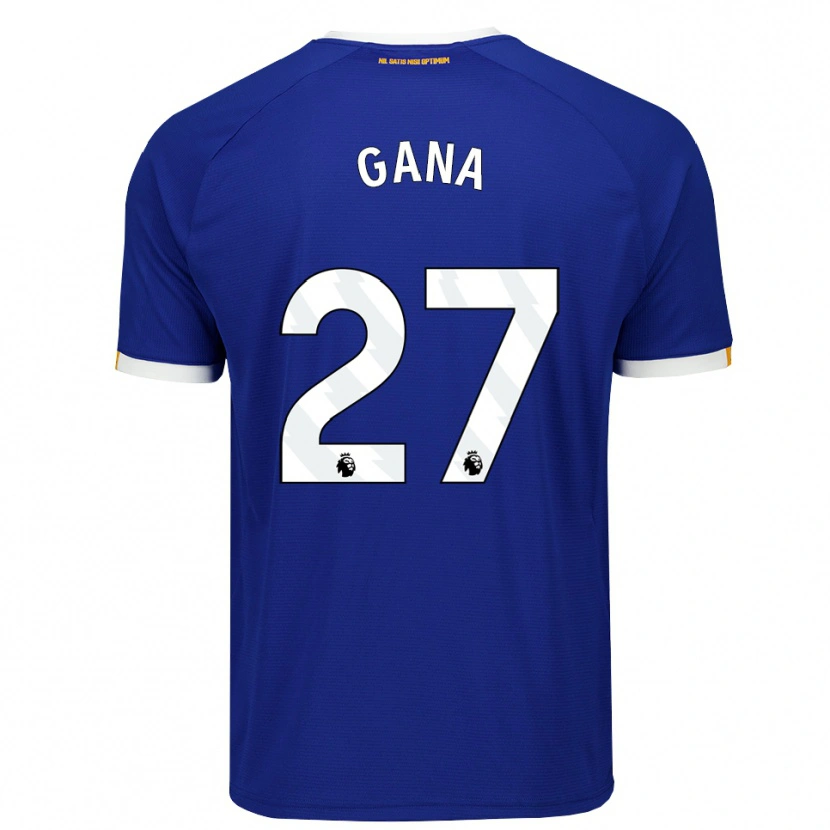 Danxen Homem Camisola Idrissa Gueye #27 Azul Branco Amarelo Principal 2026/27 Camisa
