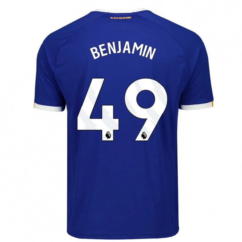 Danxen Homem Camisola Omari Benjamin #49 Azul Branco Amarelo Principal 2026/27 Camisa