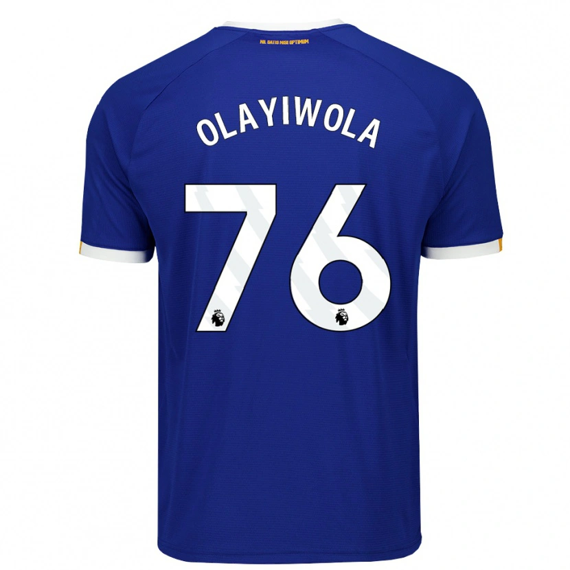 Danxen Homem Camisola Malik Olayiwola #76 Azul Branco Amarelo Principal 2026/27 Camisa