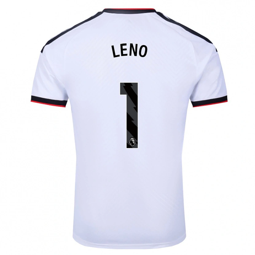 Danxen Homem Camisola Bernd Leno #1 Branco Preto Vermelho Principal 2026/27 Camisa