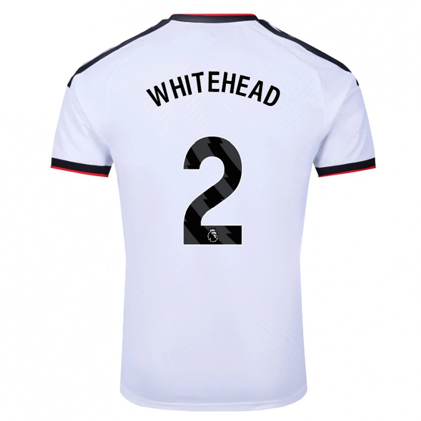 Danxen Homem Camisola Daniel Whitehead #2 Branco Preto Vermelho Principal 2026/27 Camisa