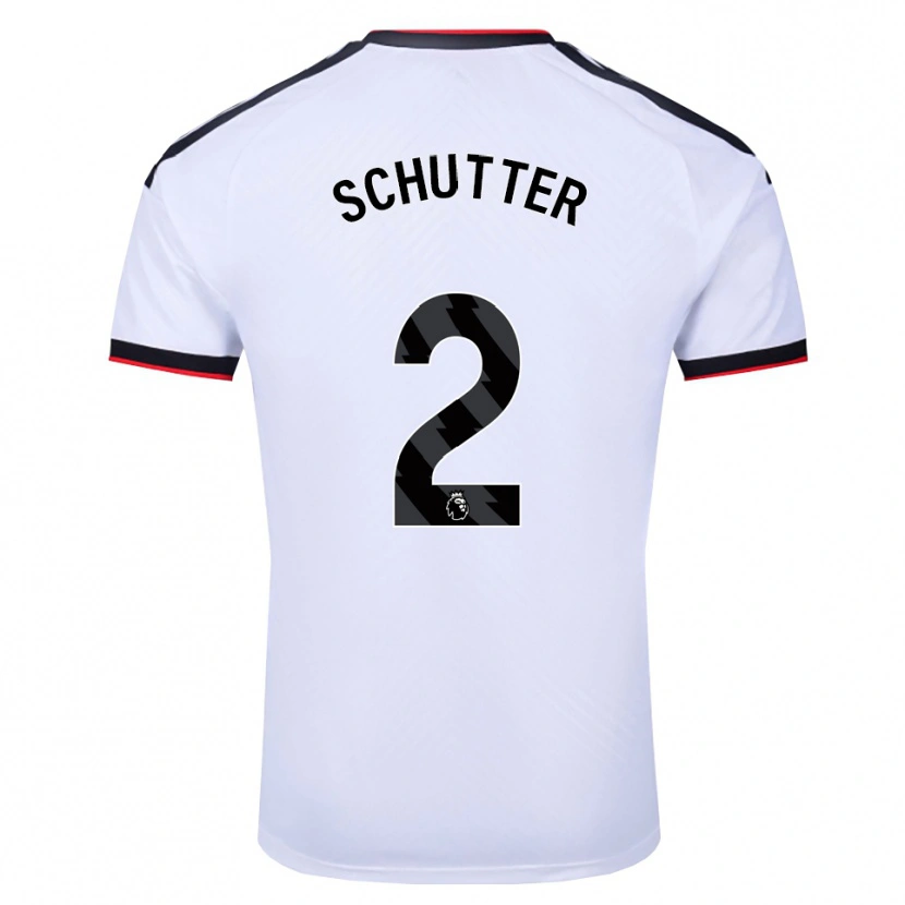 Danxen Homem Camisola Quinn Schutter #2 Branco Preto Vermelho Principal 2026/27 Camisa