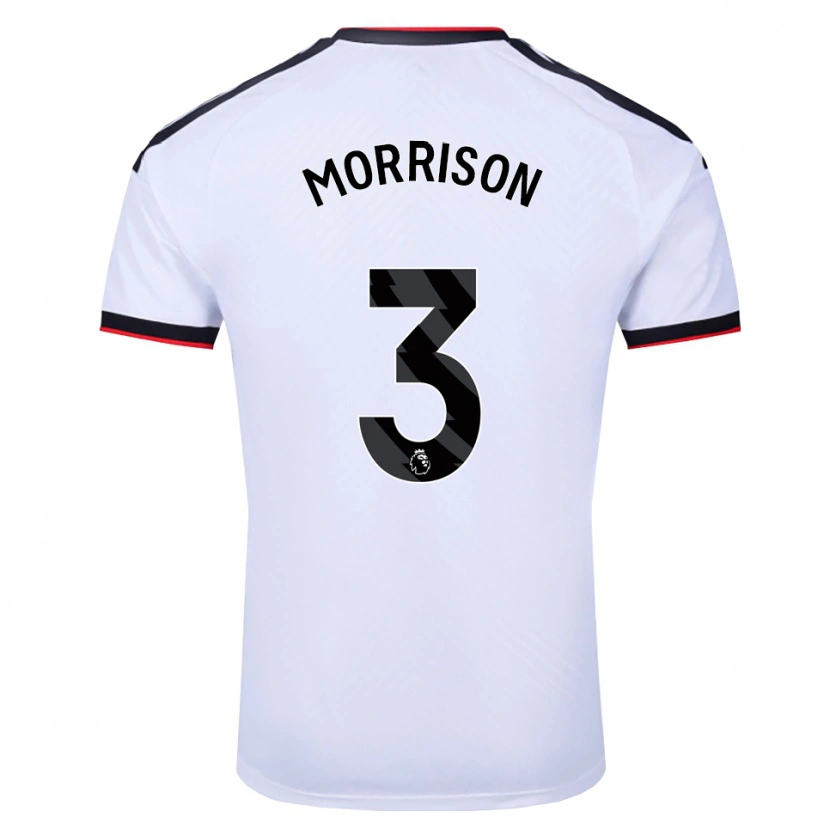 Danxen Homem Camisola Kymarley Morrison #3 Branco Preto Vermelho Principal 2026/27 Camisa
