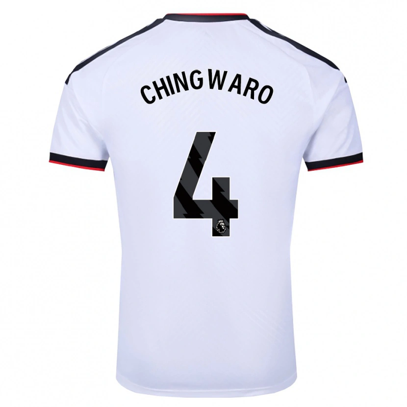 Danxen Homem Camisola Seth Chingwaro #4 Branco Preto Vermelho Principal 2026/27 Camisa