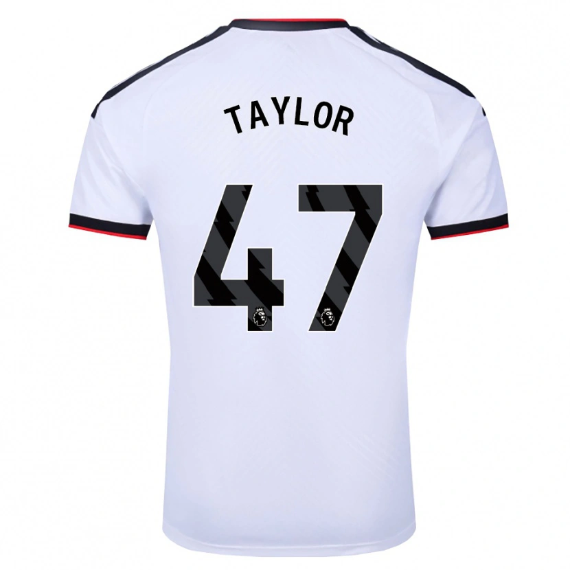Danxen Homem Camisola Bo Taylor #47 Branco Preto Vermelho Principal 2026/27 Camisa