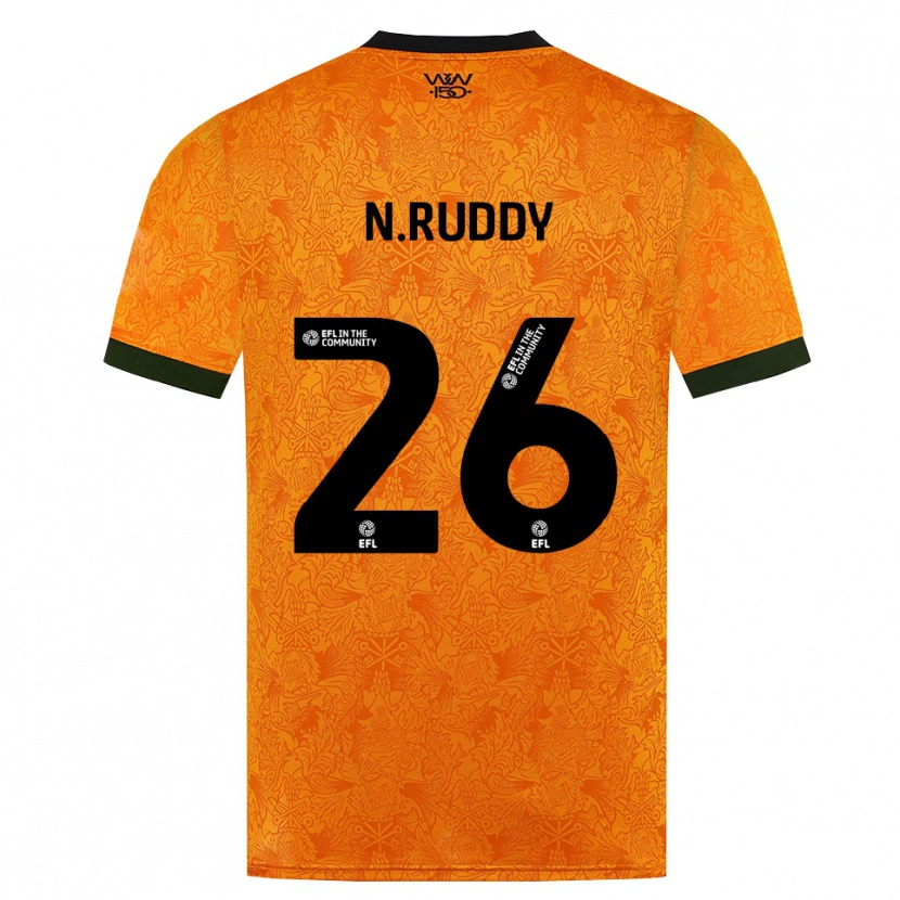 Danxen Homem Camisola John Ruddy #26 Laranja Preto Principal 2026/27 Camisa