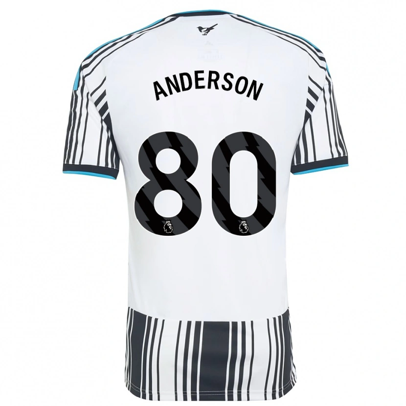 Danxen Homem Camisola Will Anderson #80 Skyblue Preto Branco Principal 2026/27 Camisa