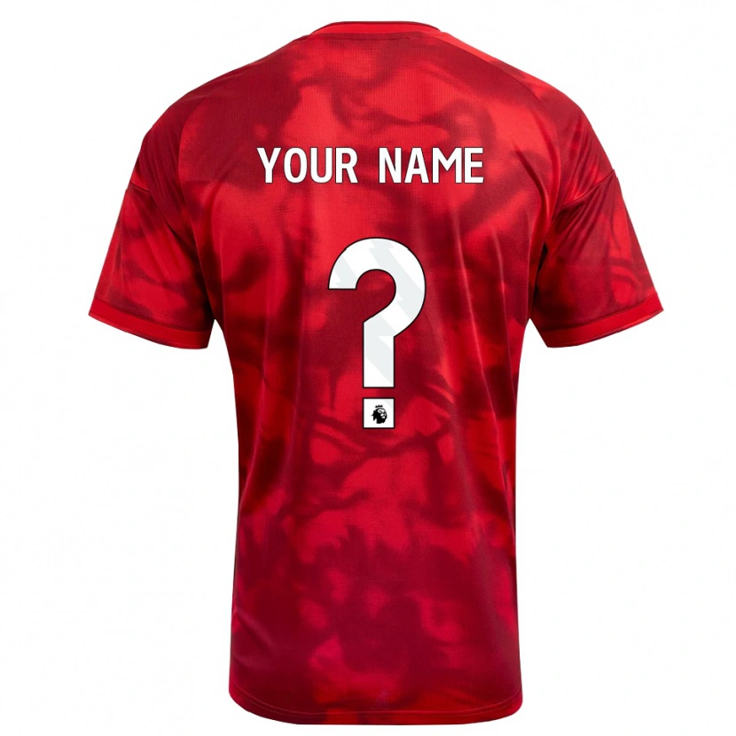 Danxen Homem Camisola Seu Nome #0 Crimson Branco Principal 2026/27 Camisa
