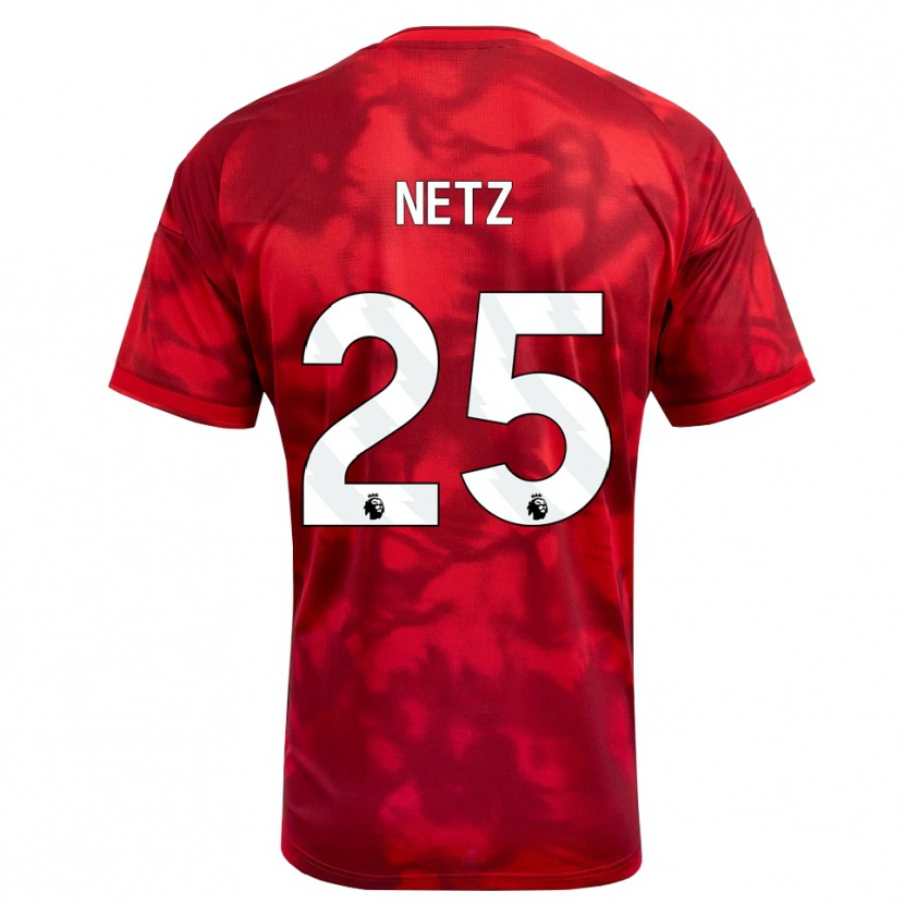 Danxen Homem Camisola Luca Netz #25 Crimson Branco Principal 2026/27 Camisa