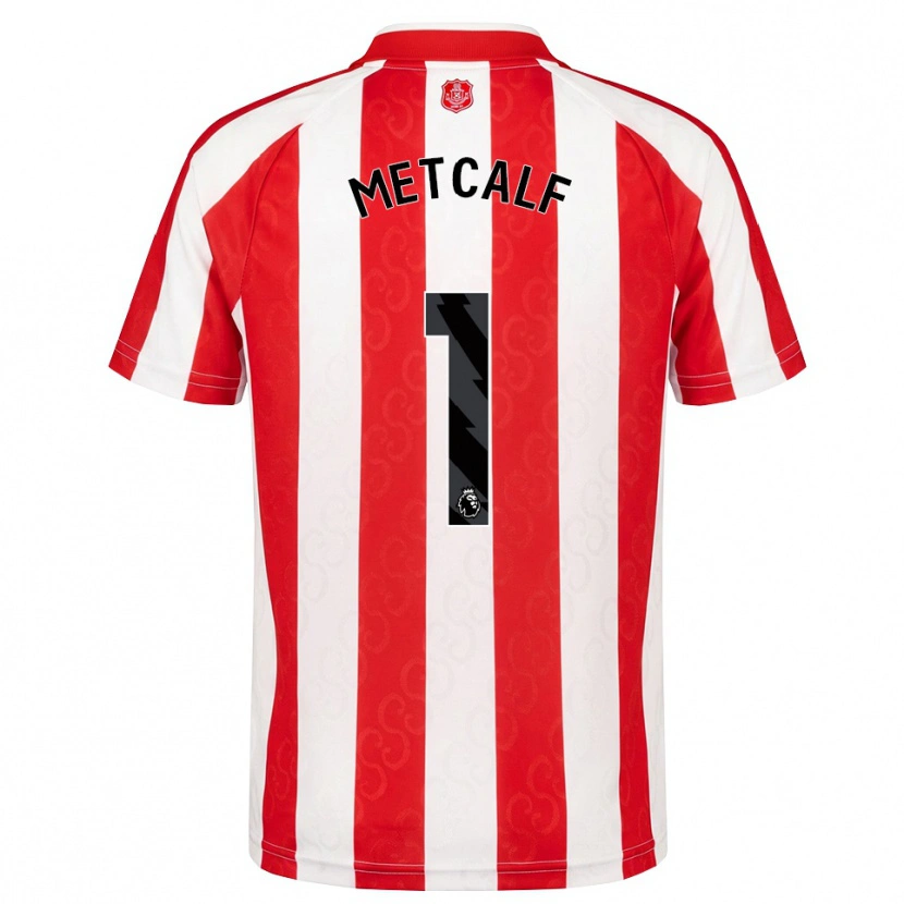 Danxen Homem Camisola Ben Metcalf #1 Vermelho Branco Preto Principal 2026/27 Camisa