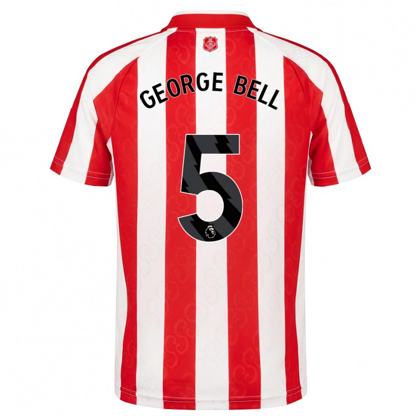 Danxen Homem Camisola George Bell #5 Vermelho Branco Preto Principal 2026/27 Camisa