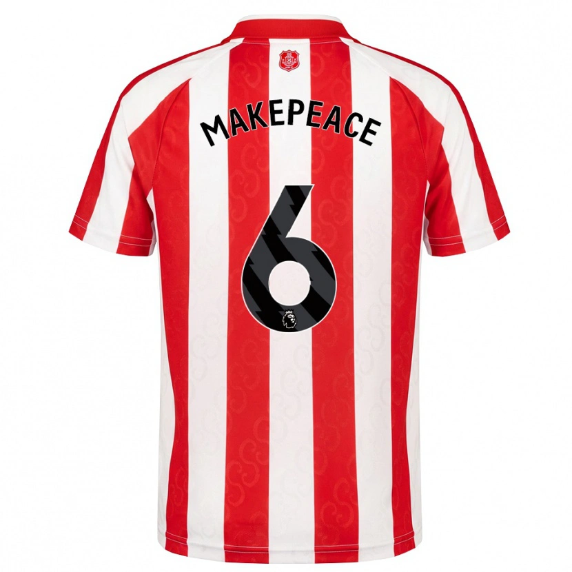 Danxen Homem Camisola Joe Makepeace #6 Vermelho Branco Preto Principal 2026/27 Camisa