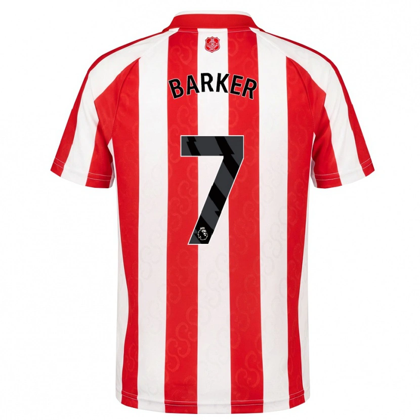 Danxen Homem Camisola James Barker #7 Vermelho Branco Preto Principal 2026/27 Camisa