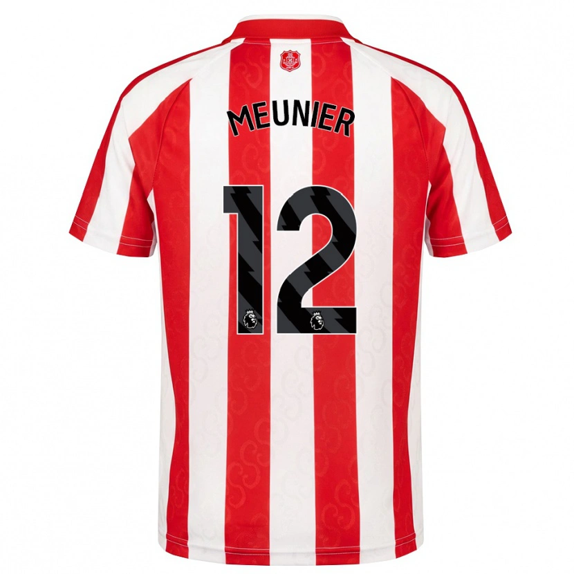 Danxen Homem Camisola Thomas Meunier #12 Vermelho Branco Preto Principal 2026/27 Camisa