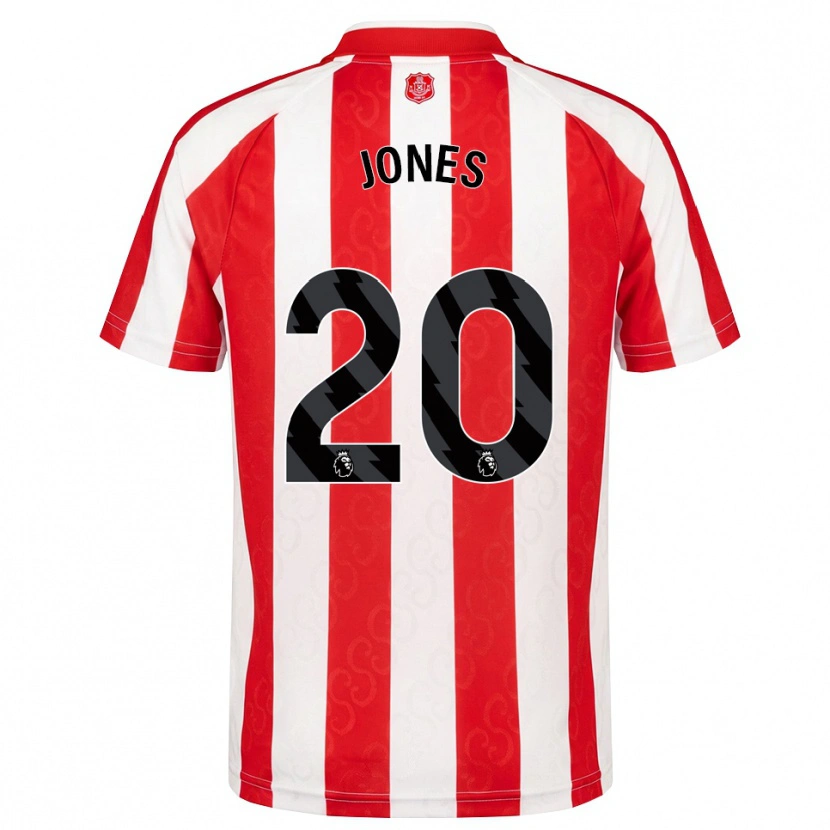 Danxen Homem Camisola Ellen Jones #20 Vermelho Branco Preto Principal 2026/27 Camisa