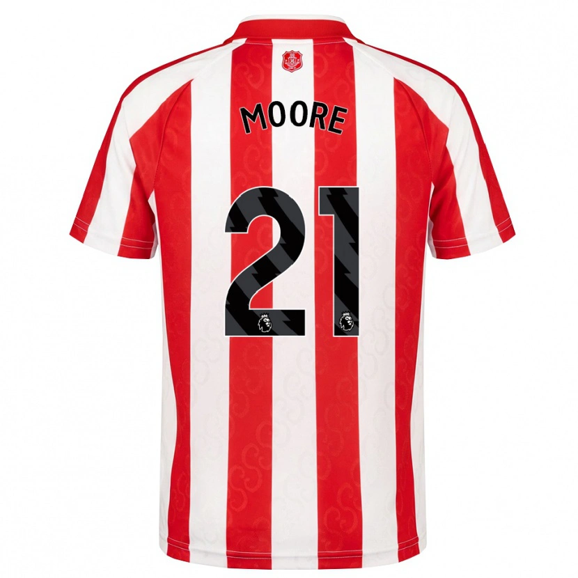 Danxen Homem Camisola Simon Moore #21 Vermelho Branco Preto Principal 2026/27 Camisa