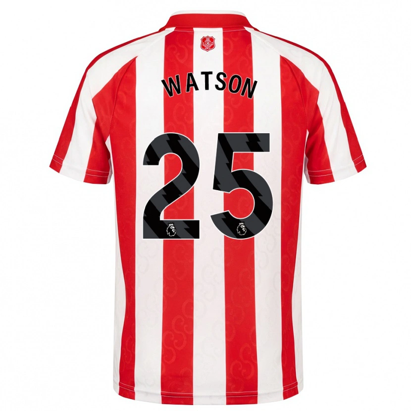 Danxen Homem Camisola Katy Watson #25 Vermelho Branco Preto Principal 2026/27 Camisa