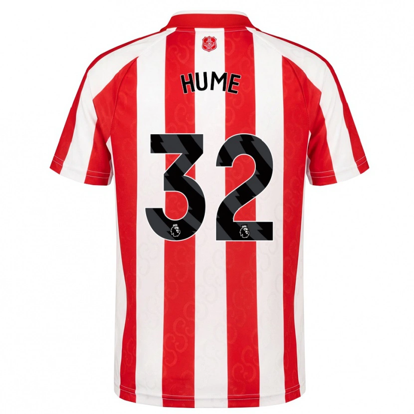 Danxen Homem Camisola Trai Hume #32 Vermelho Branco Preto Principal 2026/27 Camisa