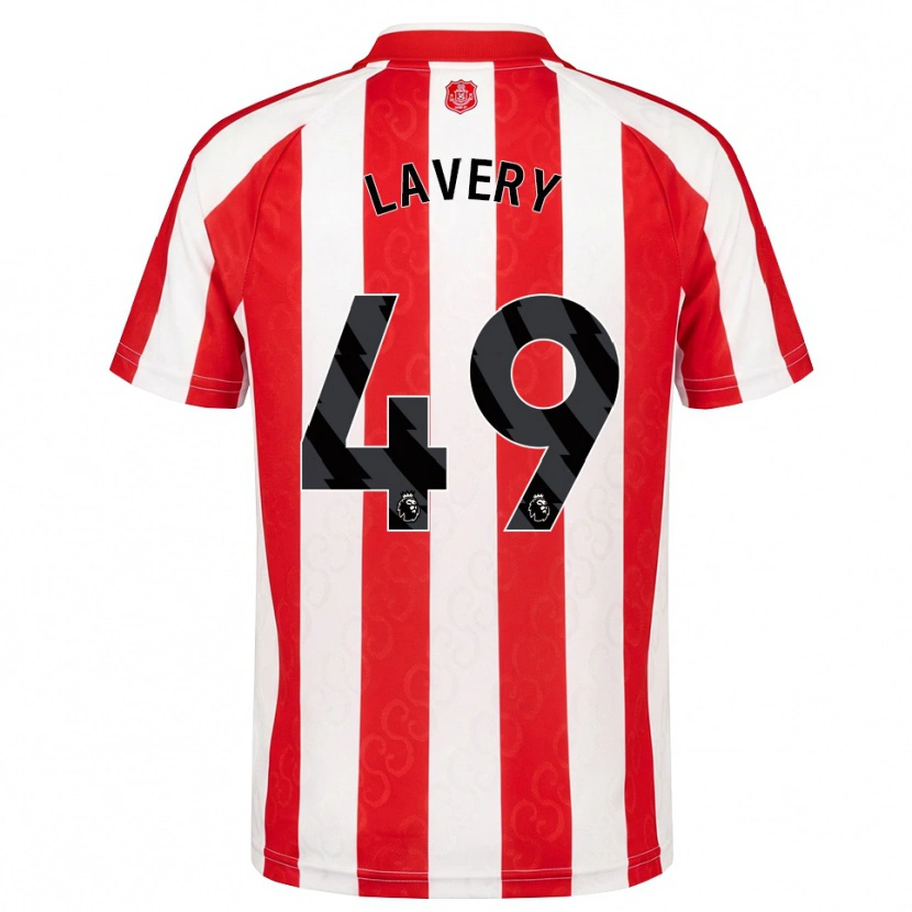 Danxen Homem Camisola Thomas Lavery #49 Vermelho Branco Preto Principal 2026/27 Camisa